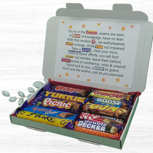 Good Luck with your exams Chocolate Poem Letterbox Gift - Personalised Good Luck Box! - The Happiness Box