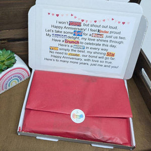 Happy Anniversary Chocolate Poem Gift | The Happiness Box - The Happiness Box
