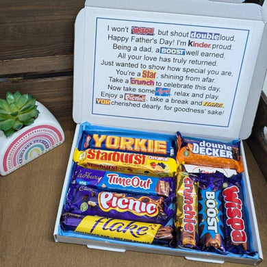 Fathers Day Chocolate Poem Letterbox Gift - The Happiness Box