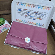Cargar imagen en el visor de la galería, First Day of School Chocolate Poem Letterbox Gift - The Happiness Box
