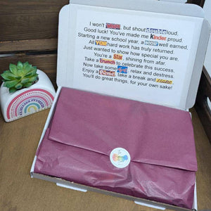 New School Chocolate Poem Letterbox Gift - Good Luck Treat - The Happiness Box