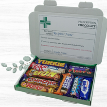 Cargar imagen en el visor de la galería, Chocolate Prescription Letterbox Gift, Novelty Chocolate. - The Happiness Box
