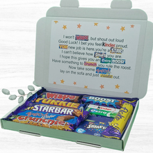 Load image into Gallery viewer, New Job Chocolate Poem Letterbox Gift - The Happiness Box
