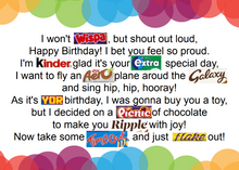 Load image into Gallery viewer, Happy Birthday Chocolate Poem Letterbox Gift - The Happiness Box
