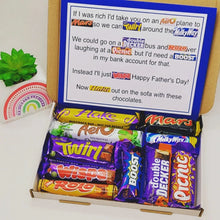Cargar imagen en el visor de la galería, Fathers Day Chocolate Poem Letterbox Gift - The Happiness Box
