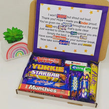 Load image into Gallery viewer, Thank you teacher Chocolate Poem Letterbox Gift - The Happiness Box
