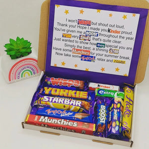Thank you teacher Chocolate Poem Letterbox Gift - The Happiness Box
