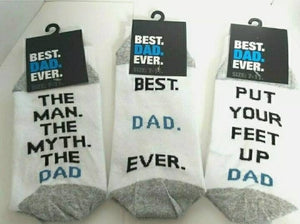 Best Dad Ever Socks - Dad Socks - Novelty Dad Socks, Fathers day socks - The Happiness Box